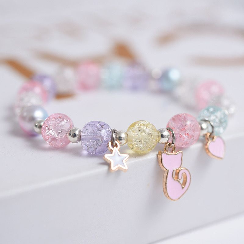 Gelang Unicorn Pearl Anak Premium Korea Pink Kado Pink Lucu Ulang Tahun Perempuan