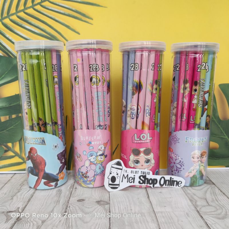 

Pensil Karakter Toples BTS Unicorn dll isi banyak