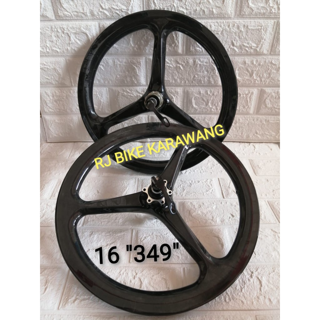 Wheelset Carbon 16 349 Black CR01D Disc Brake