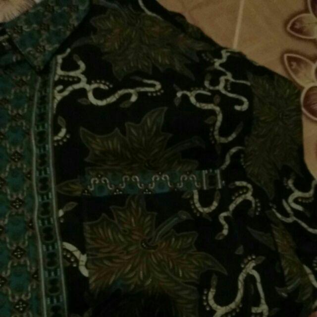 Kemeja Batik Lengan Panjang 01 Bswart Hrb026 Belanja Batik Beli Batik Hem Bakung Batik Modern