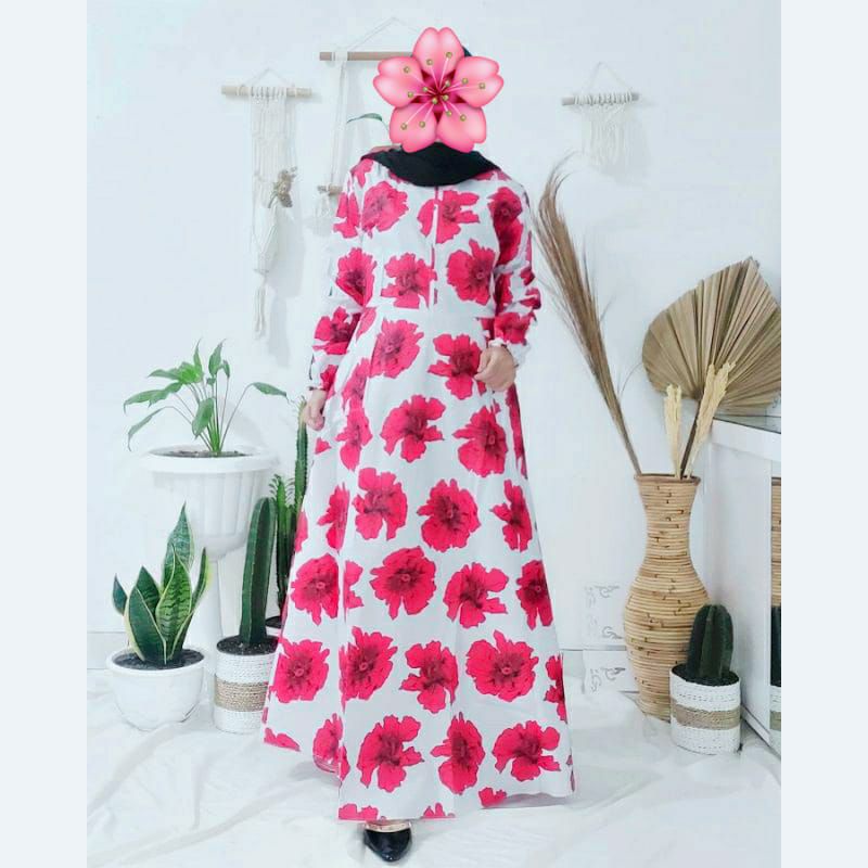 Preloved Gamis Flower Jumbo