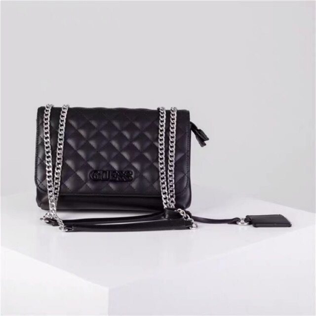 TAS WANITA GGUESSSSS SHIANN QUILTED CONVERTIBLE CROSSBODY #66852