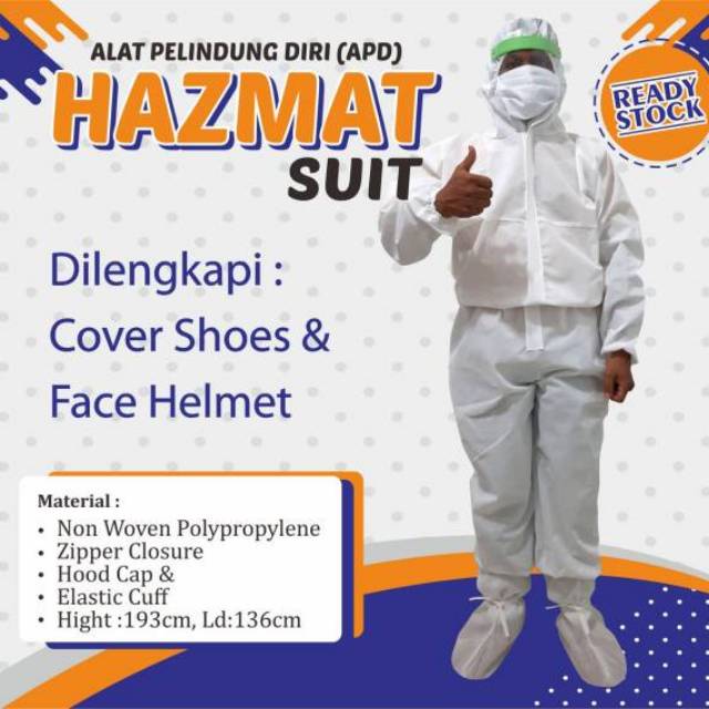 Baju APD Medis Hazmat Suit Fullset