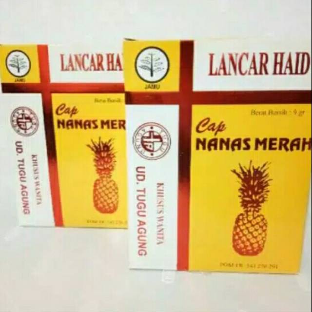 Jamu pelancar haid cap nanas merah