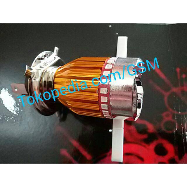 lampu utama H4 angel eyes headlamp corong vixion