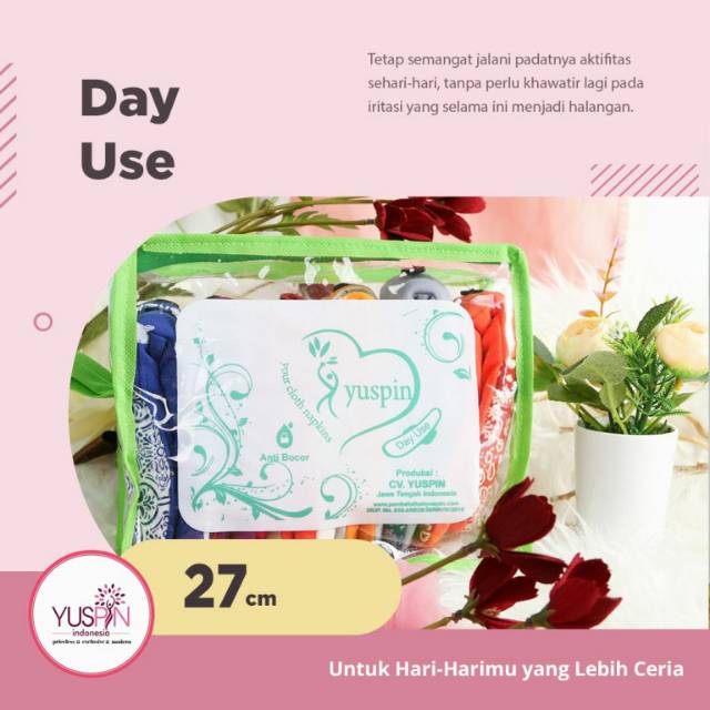 Pembalut kain Cuci ulang Yuspin Day use