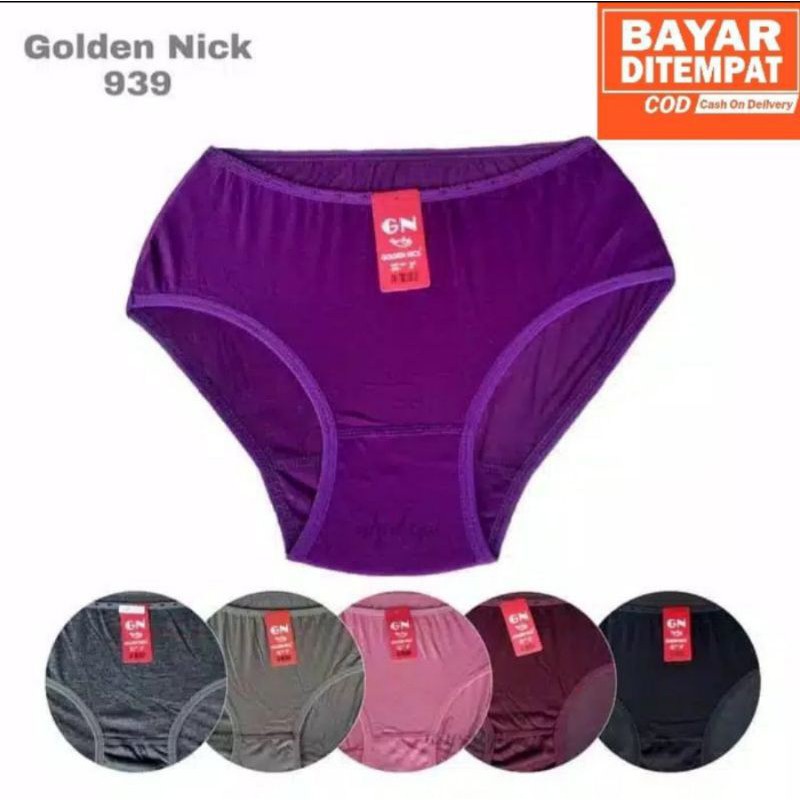 Celana Dalam CD Wanita Golden Nick Original 939 937 Undies Panties Perempuan Warna Gelap Terang Baru Termurah