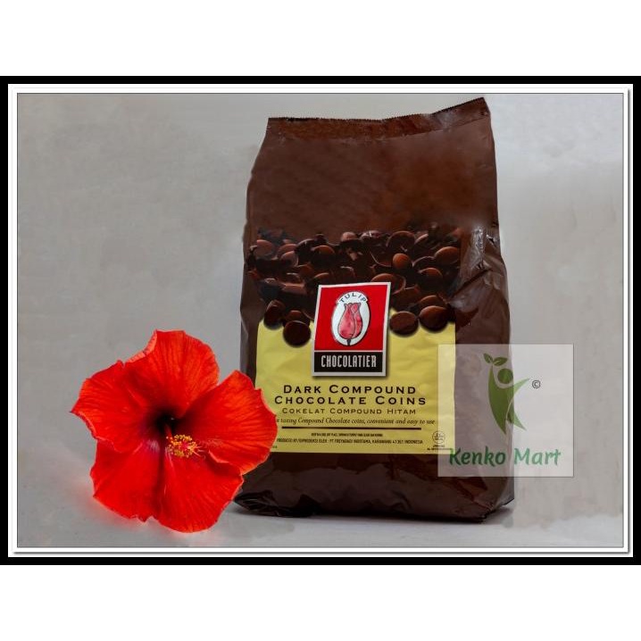 

Tulip Dark Compound Chocolate Coin 2.5Kg - Cokelat Tulip Coin 2.5 Kg