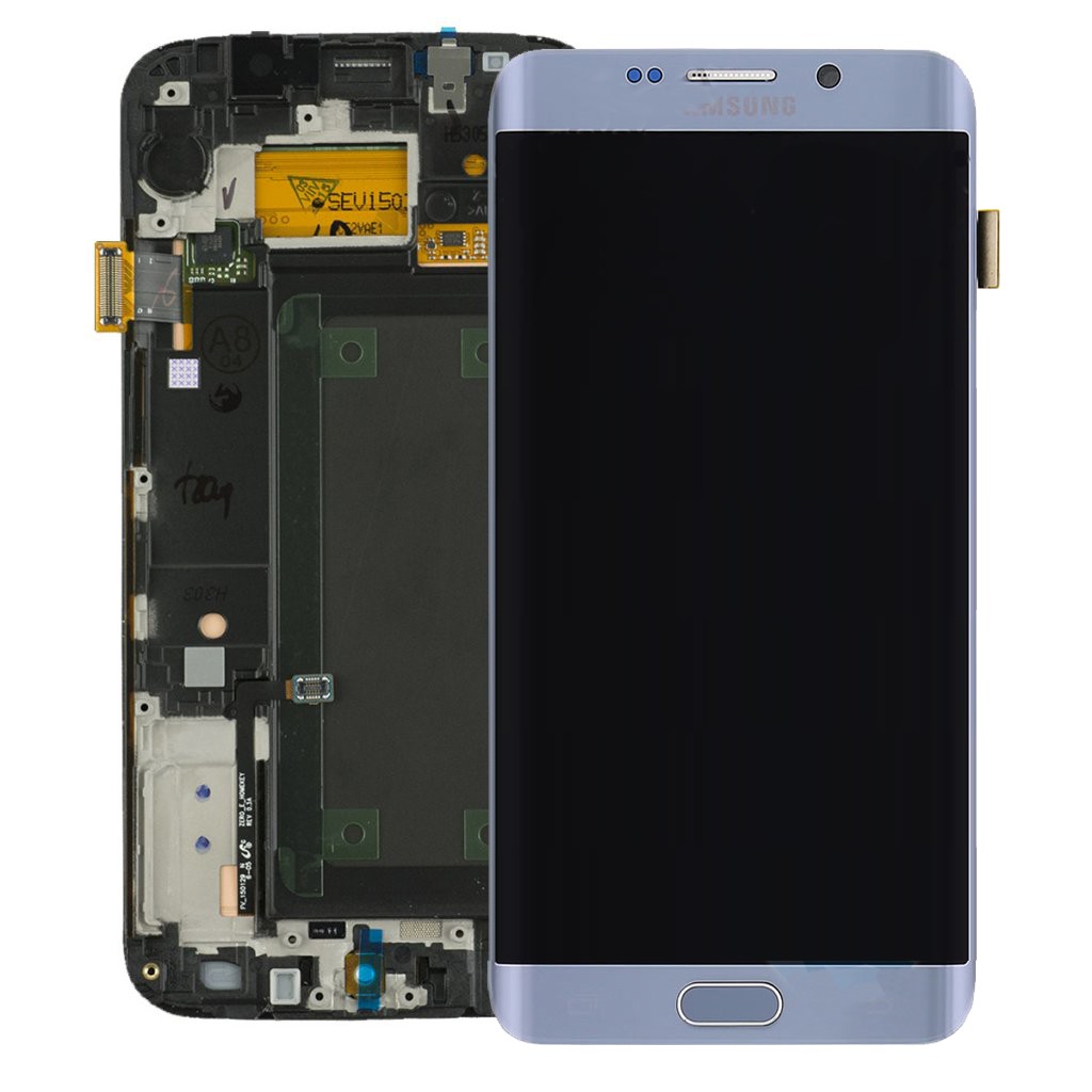 LCD Original Samsung S6 Edge Silver Plus