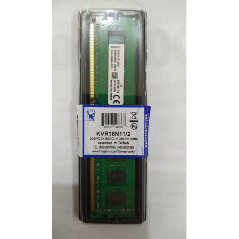 Memory RAM PC Longdim KINGSTON Ddr3 2Gb-12800 Garansi Resmi