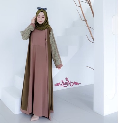 Abaya EMIRA SHIVA HAURA DRESS ZAHIN ORIGINAL Itycrepe premium TERBARU SELEBGRAM POLOS Busana Muslim Wanita Terbaru cardi cardigan rompi Long dress