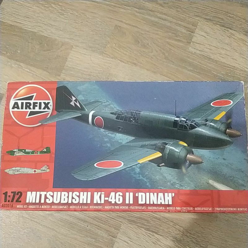 pesawat mitsubishi ki-46 II dinah 1/72 model kit airfix