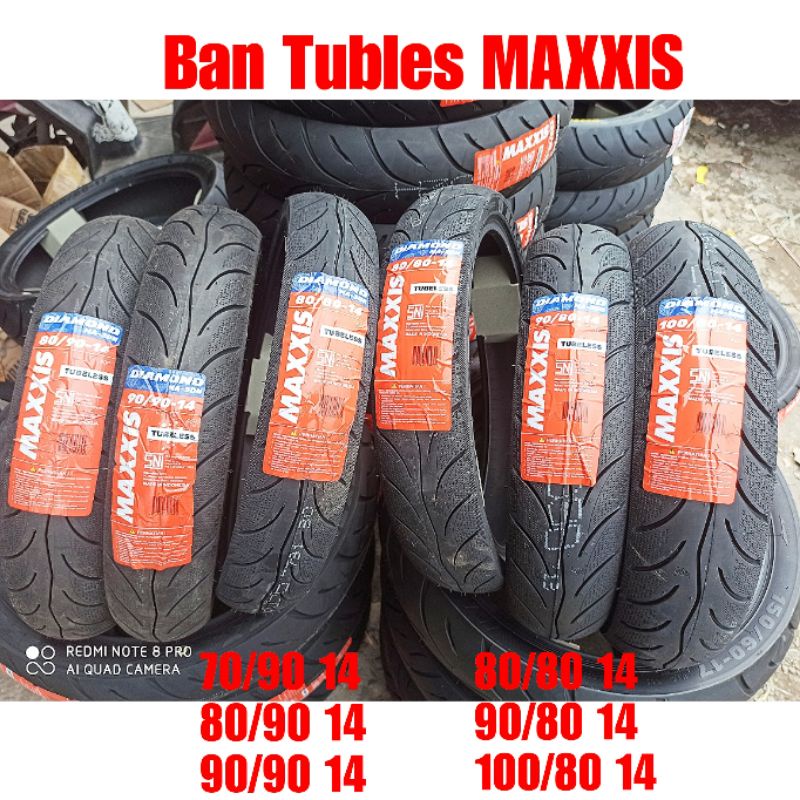 Ban Maxxis Diamond MA 70/90 14 80/90 14 90/90 14 80/80 14 90/80 14 100/80 14 Satuan Ban Tubles ring 14 Maxxis