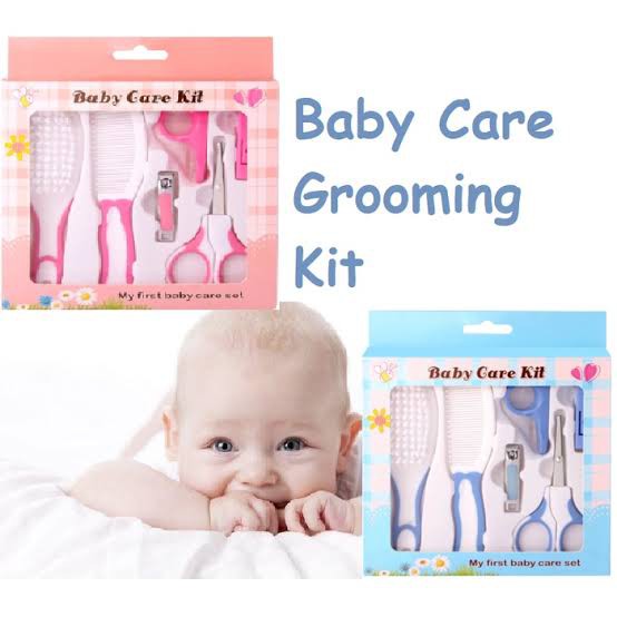 Baby Care Manicure Kit Set Perlengkapan Perawatan Gunting Kuku Sisir Bayi 6 in 1