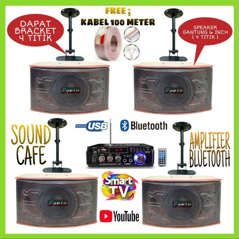 Paket Speaker Cafe Dan Restoran 4 Titik Audio Professional System