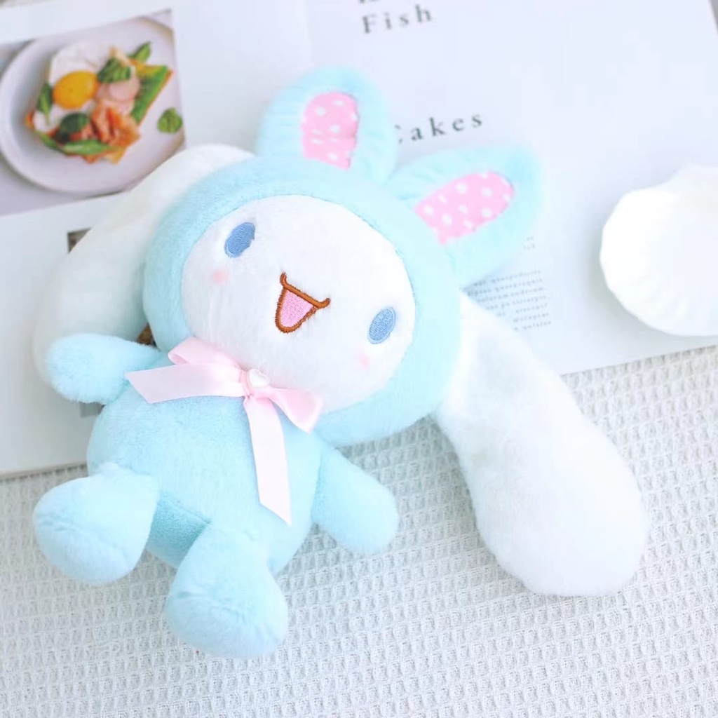 Boneka Cinnamoroll Kostum Bunny telinga panjang  bahan plush