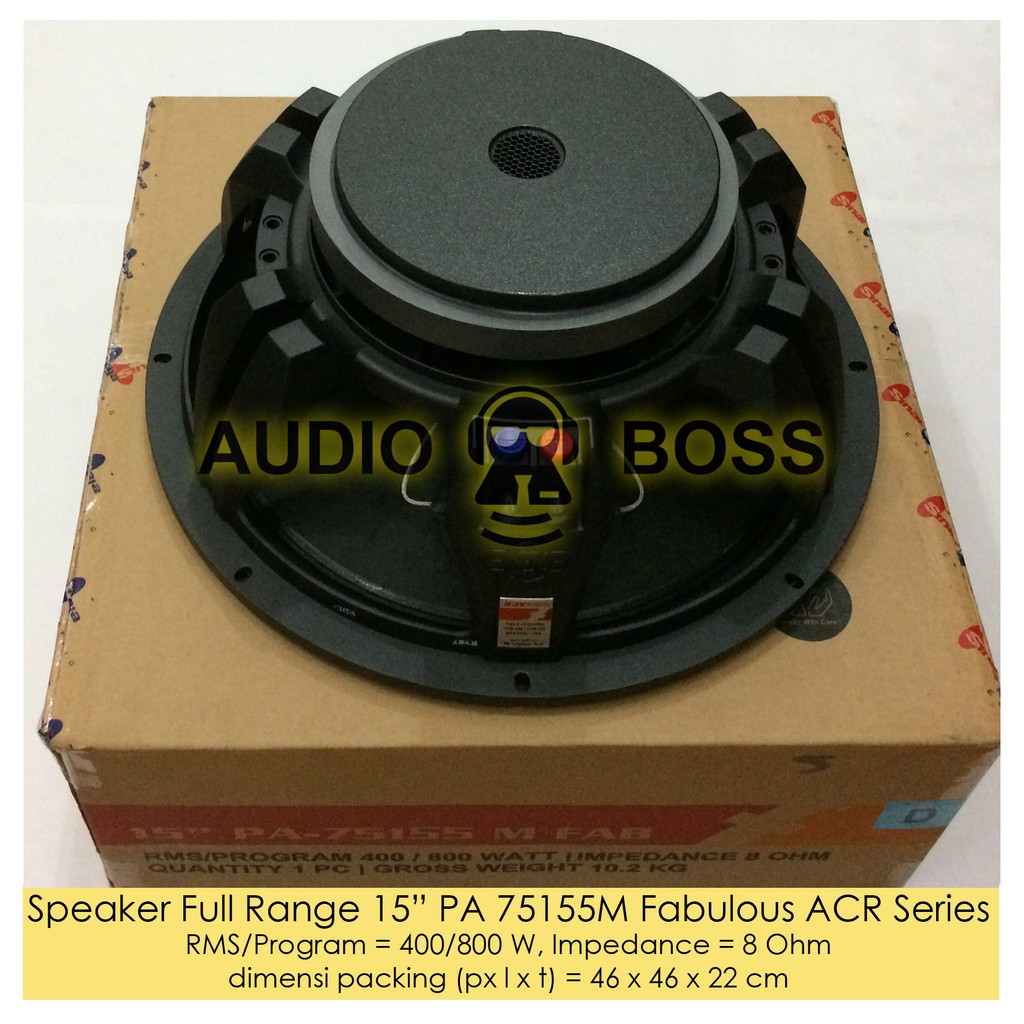 Speaker Full Range 15” 15 inch PA 75155 M 75155M Fabulous ACR 800 Watt 800W