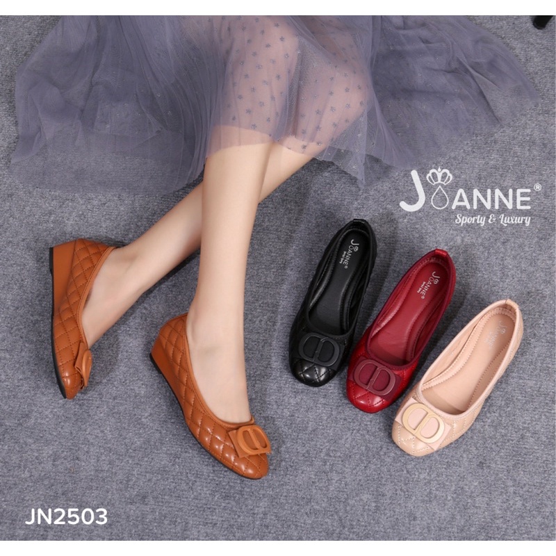 JOANNE Sepatu Wanita Wedges Shoes  #JN2503 ORIGINAL