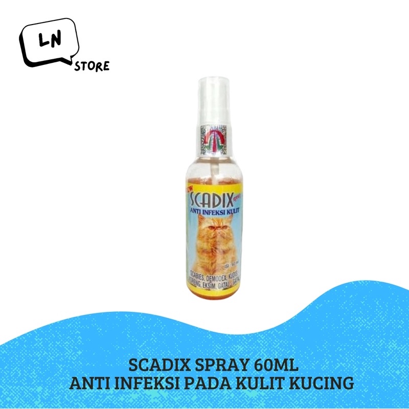 Obat Kulit Infeksi Gatal SCADIX SPRAY Untuk Kucing