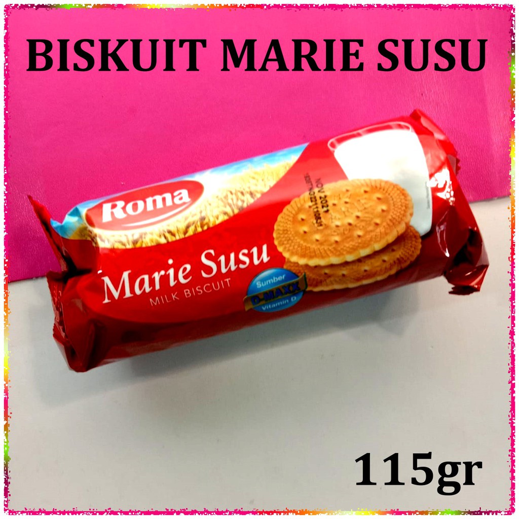 

Biskuit Roma Marie Susu Milk Biscuit 115gr