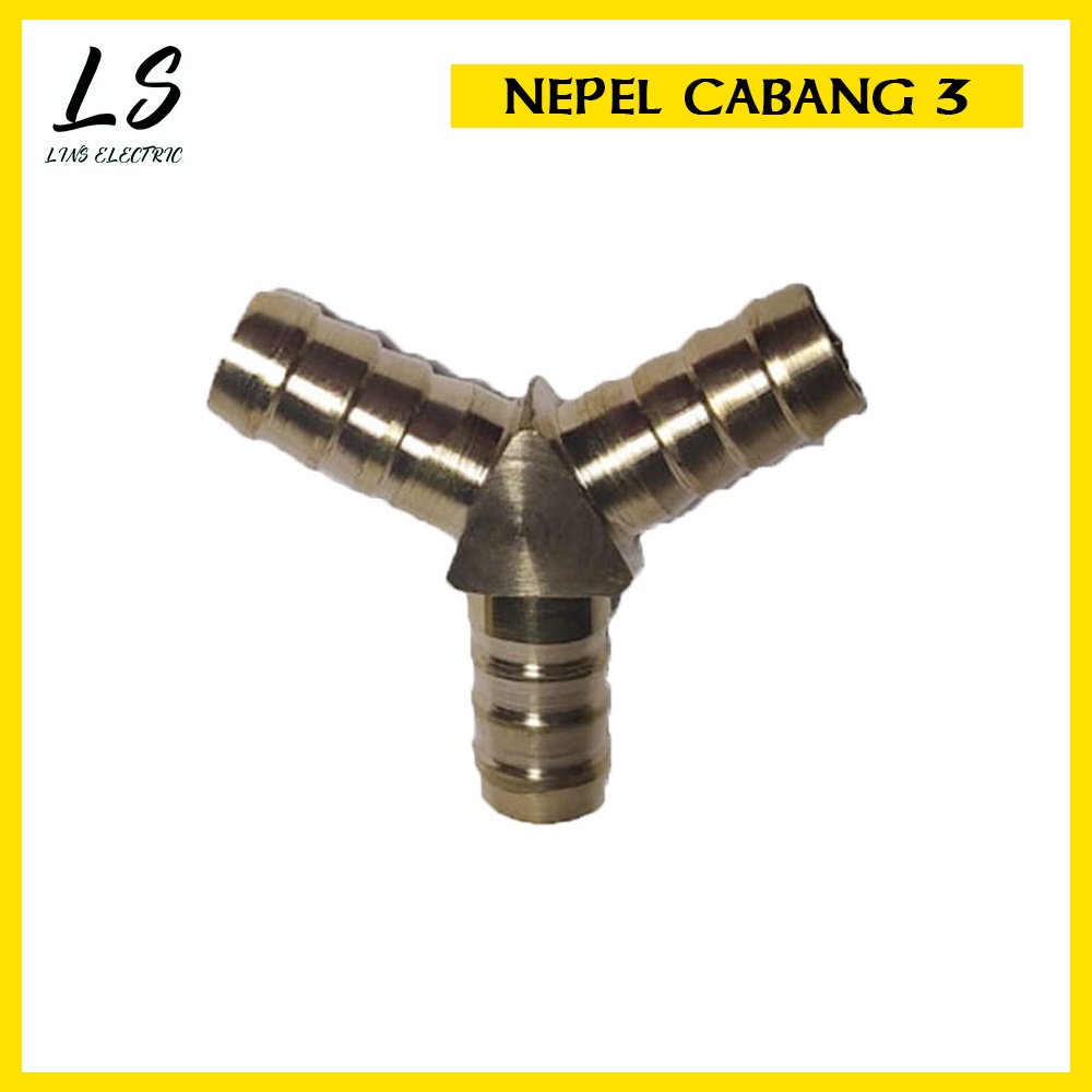 Nepel Cabang 3 (Untuk selang gas)