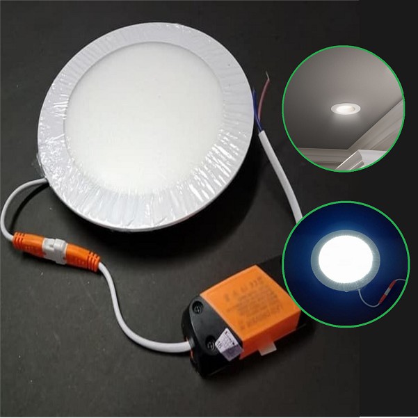 Lampu Panel Plafon Rumah LED Bulat Cahaya Putih