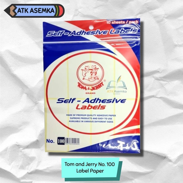 

Tom and Jerry No. 100 Label Paper (Per pack - small pack) Atk