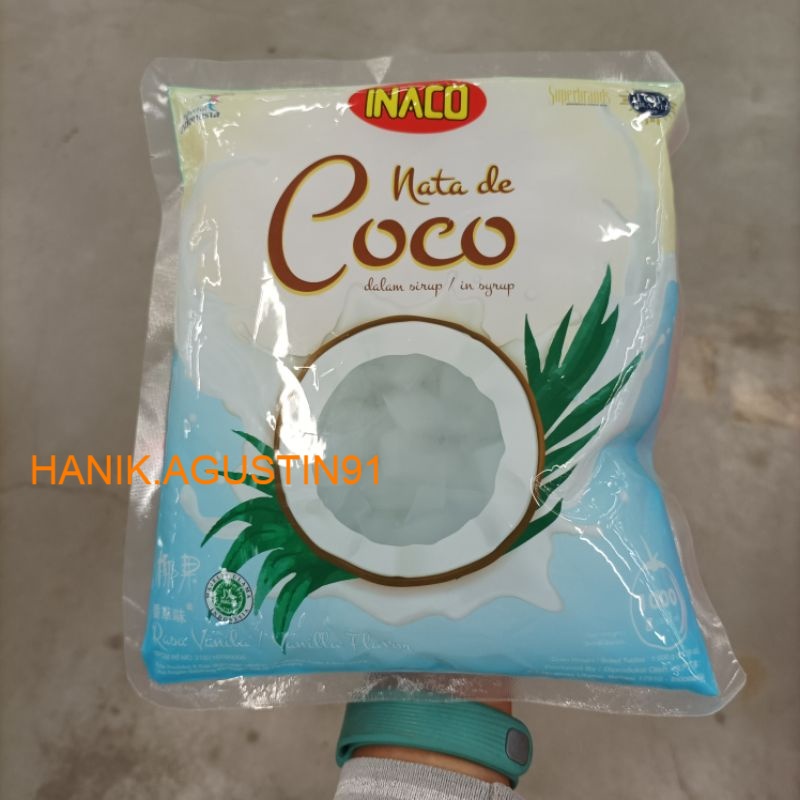 

Inaco sari kelapa (nata de coco) rasa vanila 1kg