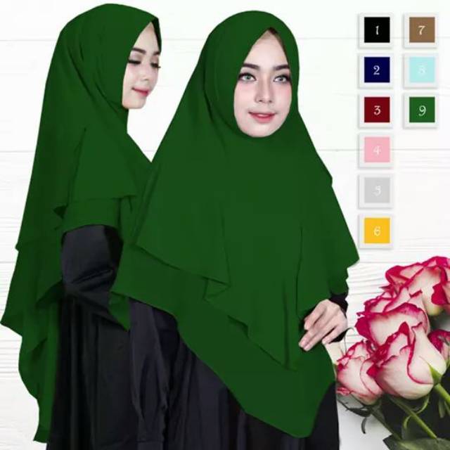 Khimar Hijab Jilbab Instan/Syari Naura Ceruty