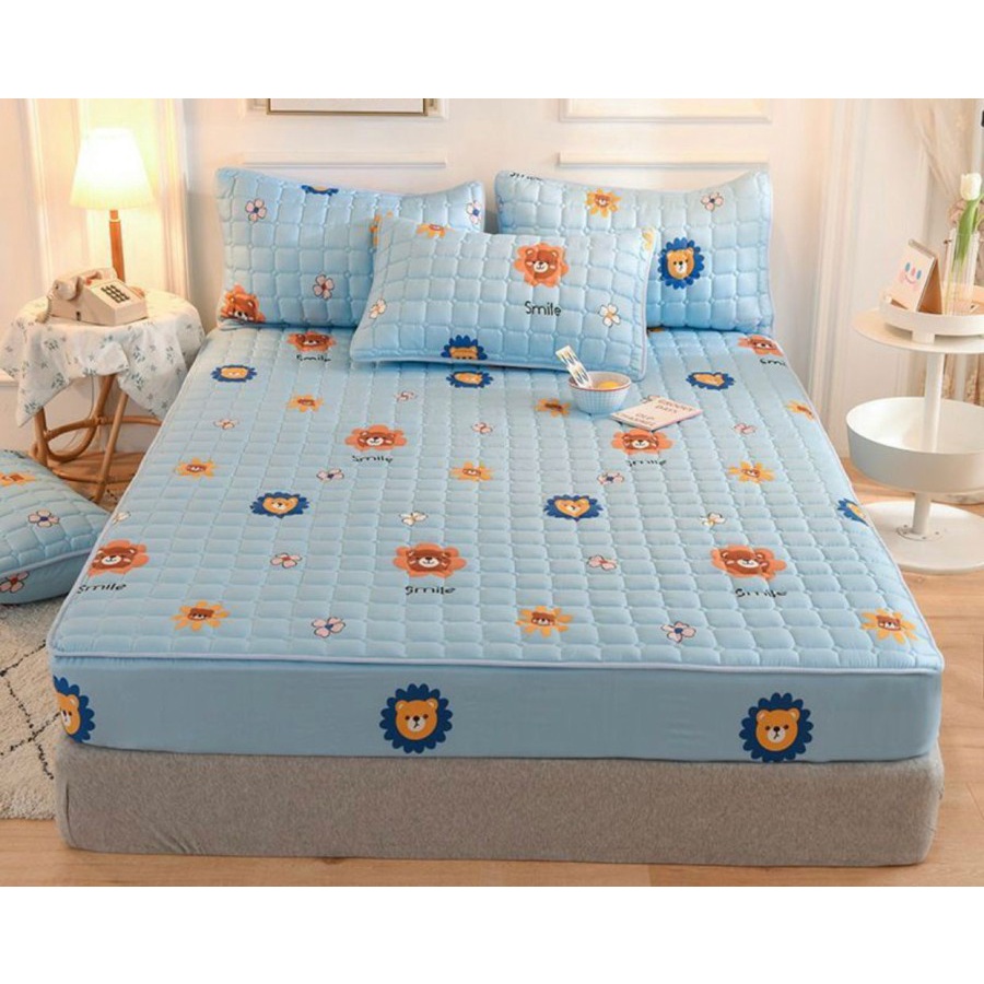 Sprei Waterproof Anti Air Ompol Motif Karakter Size 180x200-1