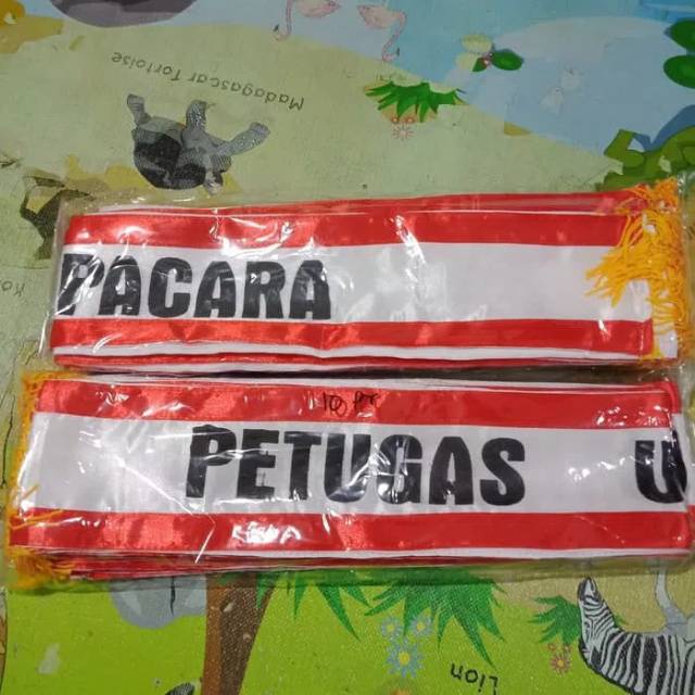 Selempang petugas upacara sablon