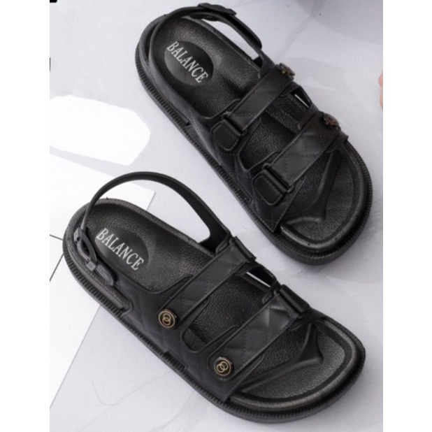 Sandal Balance Original brand import cina cewek tali belakang Gunung tali tahan air  warna khusus hitam empuk enak di pake  Balance Original1728