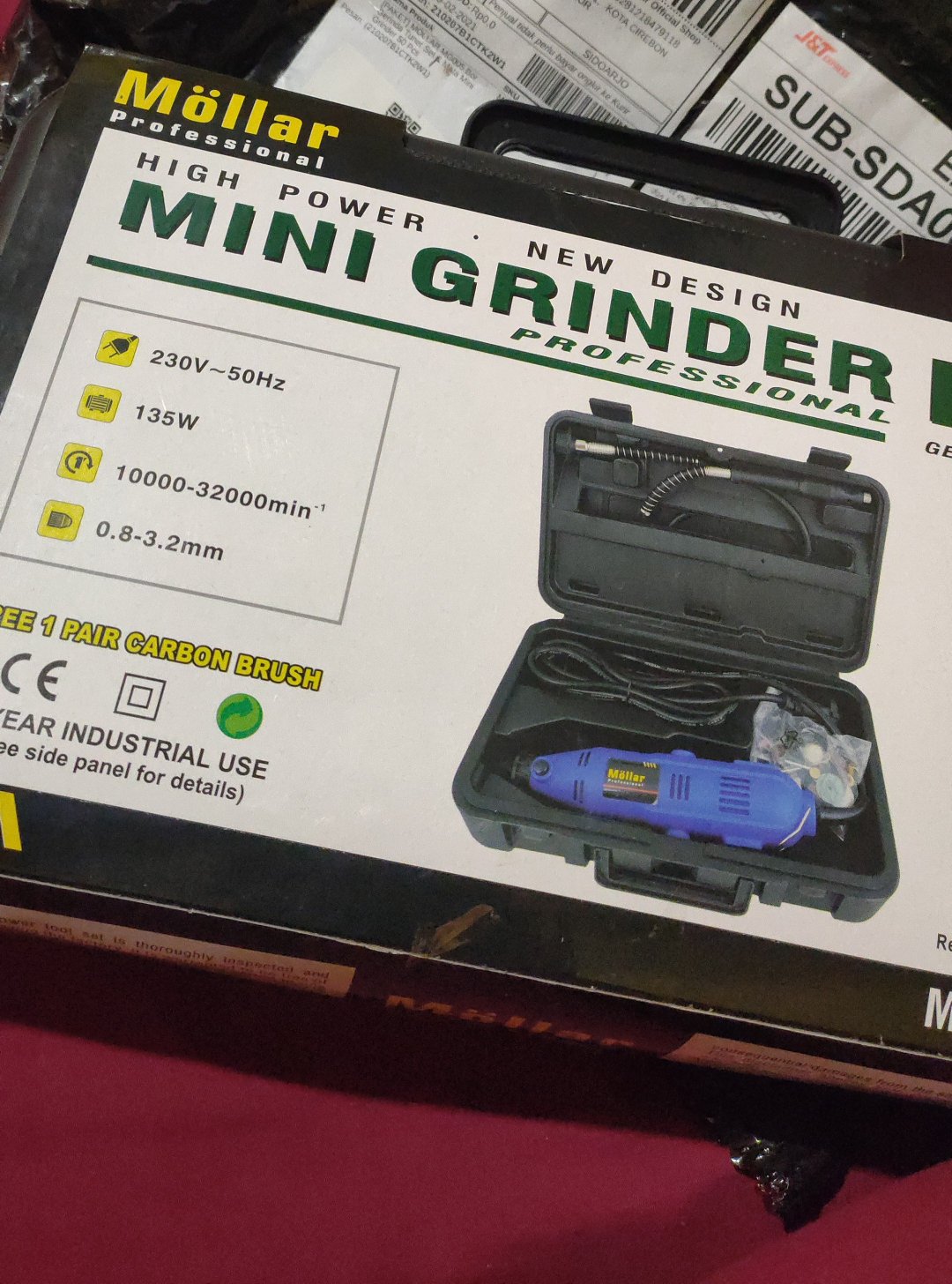 [paket] Mollar Mg005 Bor Gerinda Tuner Set & Mata Mini Grinder 50 Pcs