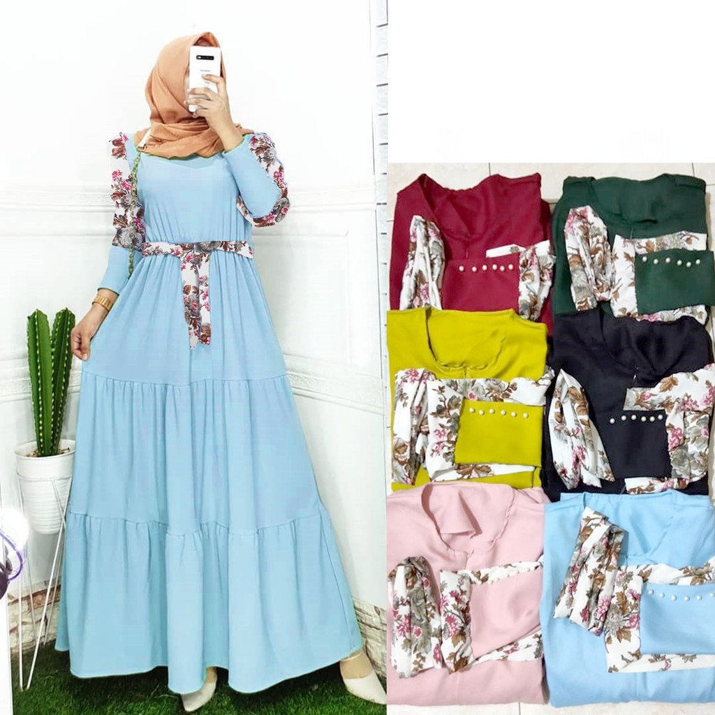 FASHION MUSLIM WANITA DRESS ROHANA DMR