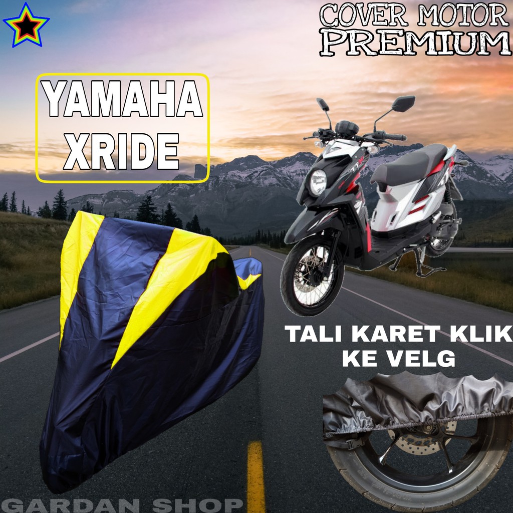 Sarung Motor YAMAHA XRIDE Hitam Kuning Body Cover Penutup Pelindung Motor Yamaha Xride PREMIUM