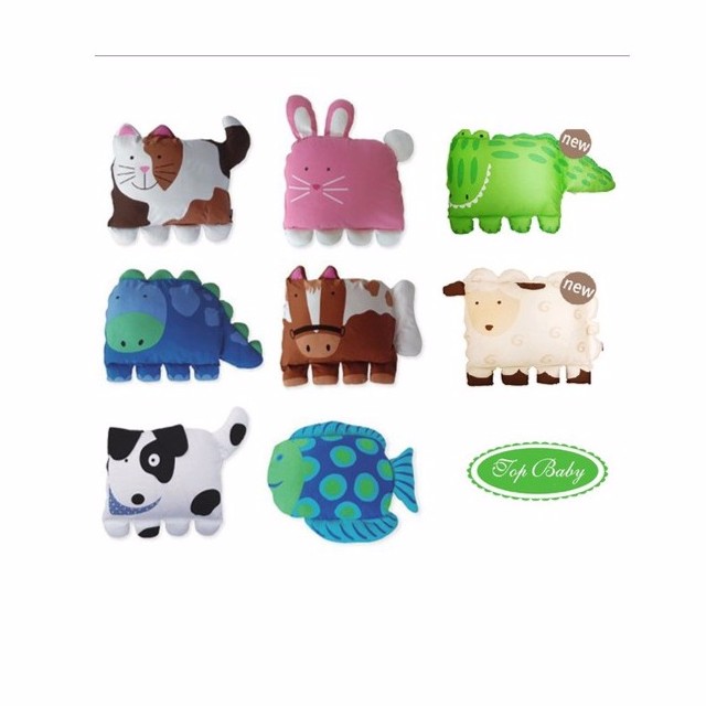 Top Baby Pilllow Case 8 Motif And Pillow Ukuran 56x35x15cm - Bantal Dan Sarung Bantal Animal