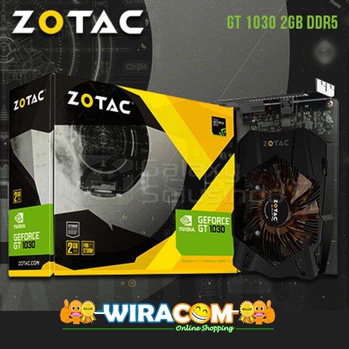 VGA Zotac GeForce GT 1030 2GB GDDR5 - ZOTAC 1030 LOw Profile - GARANSI RESMI 1 TAHUN