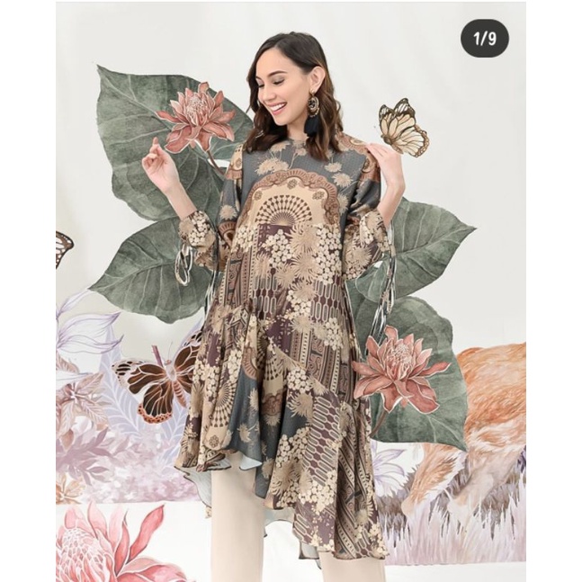 Preloved Allegra Tunic Blue de Chauffe XL by WK Wearing Klamby/Atasan Wearing Klamby/Tunik Wearing K