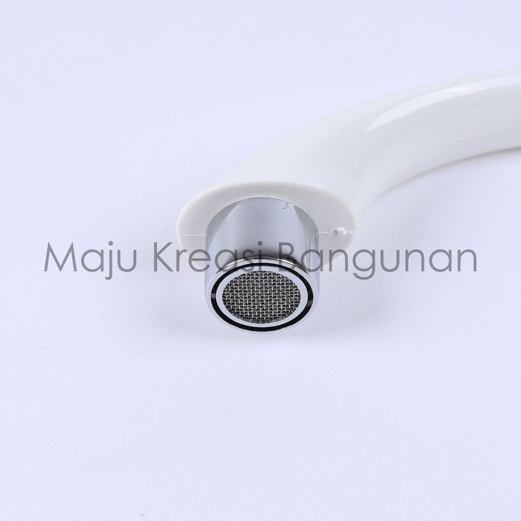 Kran Angsa Dapur Keran Cuci Piring Sink PVC Plastik Engkol Mahkota Merk FTA