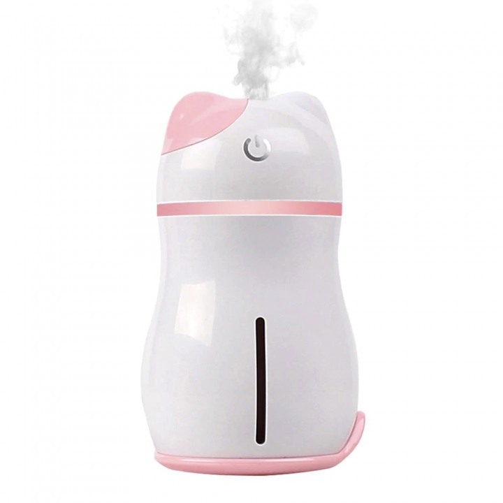 Adorable Lucky Cat 3 in 1 Mini Humidifier with LED Light Mini Fan 200ML