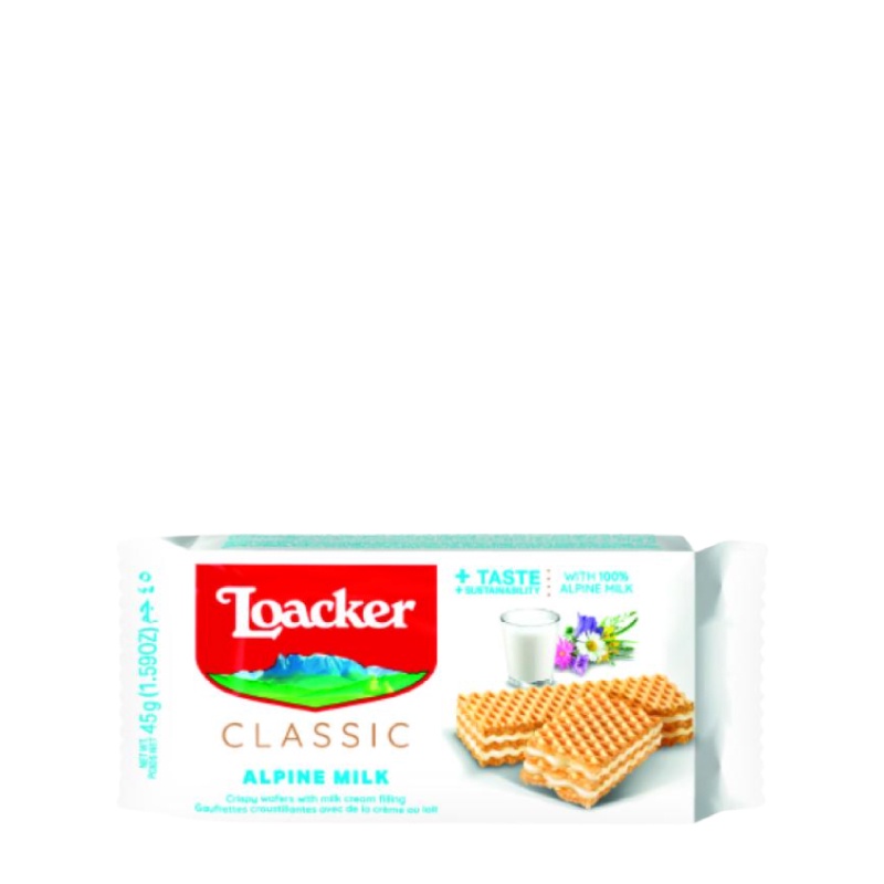 

Loacker Wafer Milk 45 gr