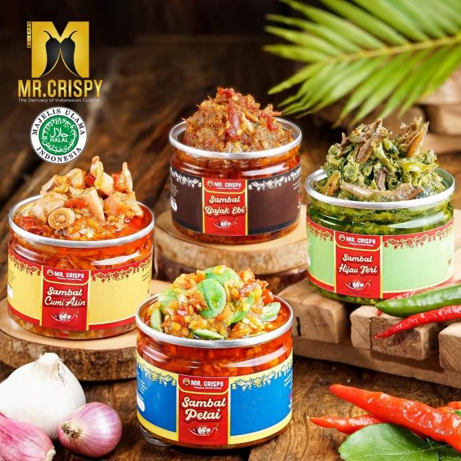 

Cuci Gudang Awal Tahun SAMBAL CUMI ASIN/PETAI/BAJAK EBI / TERI /ANEKA SAMBEL MR CRISPY Cuci Gudang Awal Tahun