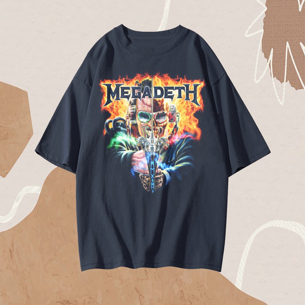 megadeth homage vintage style oversize t-shirt
