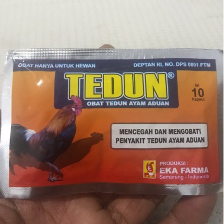 

Eka Farma / TEDUN 10 KAPSUL EKA FARMA / Mencegah & Mengobati TEDUN Ayam Aduan