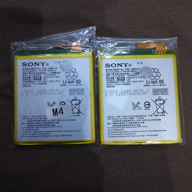 Baterai sony m4 aqua