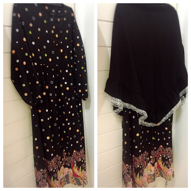 Preloved gamis+khimar lyra virna