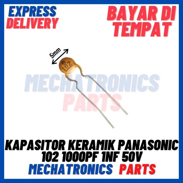 [PAS-9758] KAPASITOR KERAMIK PANASONIC 102 1000PF 1NF 50V