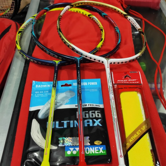 MURAH raket badminton lining aeronaut 9000 - Putih