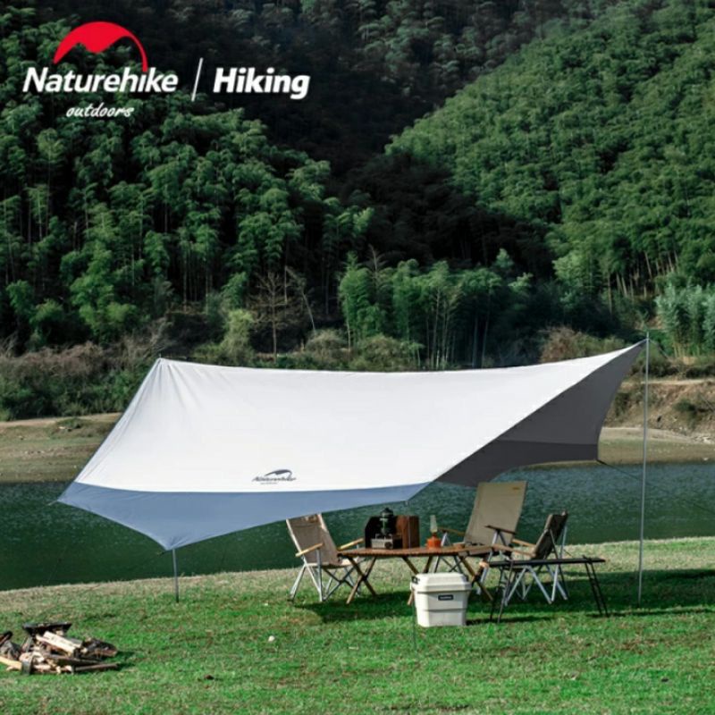FLYSHEET TENDA HEXAGON NATUREHIKE NH16T013-S SIZE L BAHAN 150D TENDA CAMPING SHELTER CANOPY TARP SUN