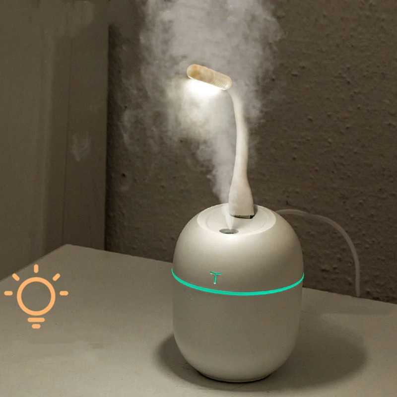 (BISA COD) RVOSTR  Mini Air Humidifier Aromatherapy Diffuser LED 220ml - JS01